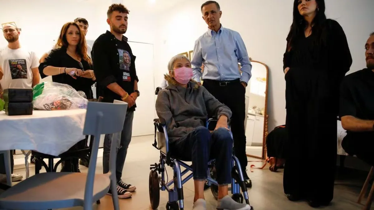 Liora Argamani, mother of hostage Noa Argamani, 26, who was filmed as she was being abducted during the deadly October 7 attack. 