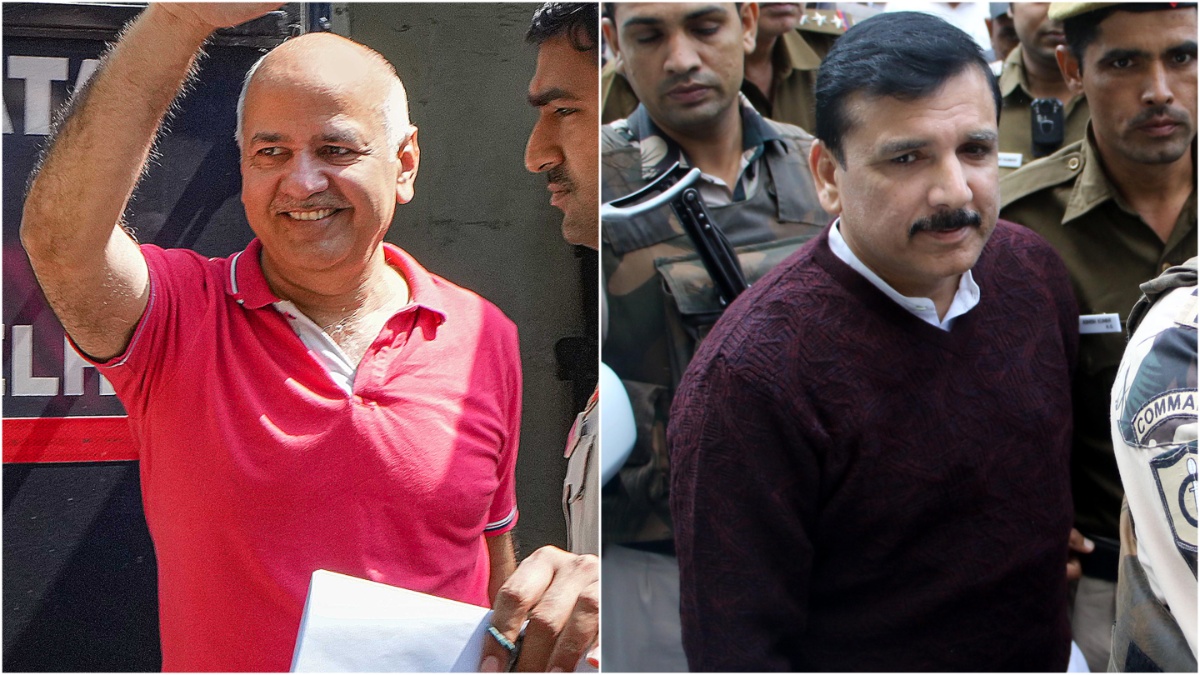 Delhi excise 'scam': AAP leaders Manish Sisodia, Sanjay Singh's judicial custody extended