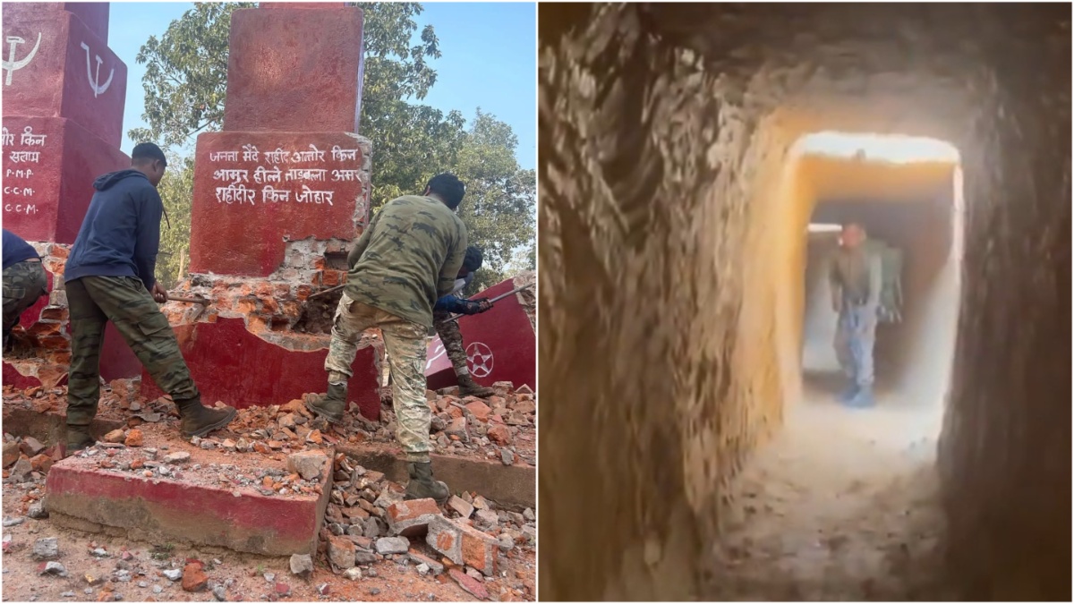 Chhattisgarh security forces uncover Naxal tunnel in Dantewada amidst escalating tensions | WATCH