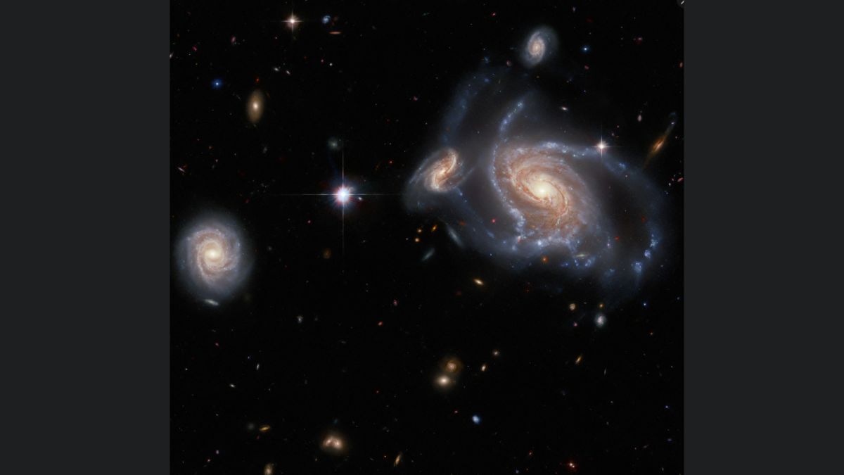 Hubble Space Telescope captures the overlapping Spiral Galaxies | Details