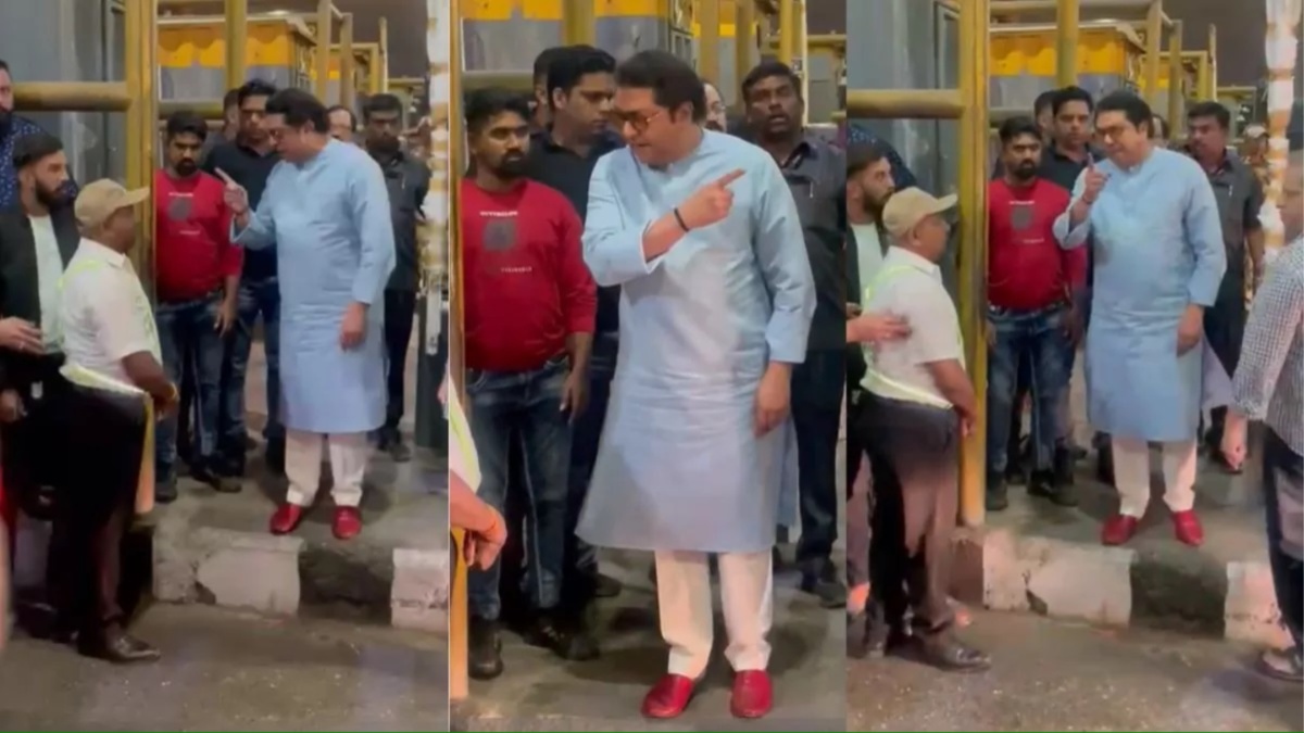 Raj Thackeray causes uproar at toll booth, issues warning in 'MNS style' | WATCH