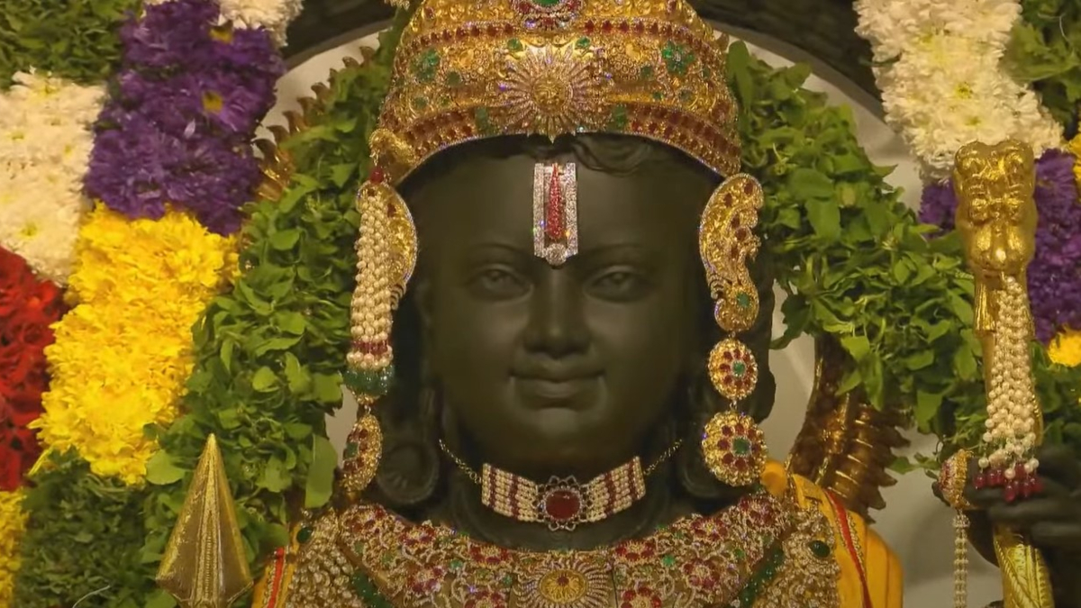 Video Ram Lallas Face Revealed After Pran Pratishtha In Ayodhya