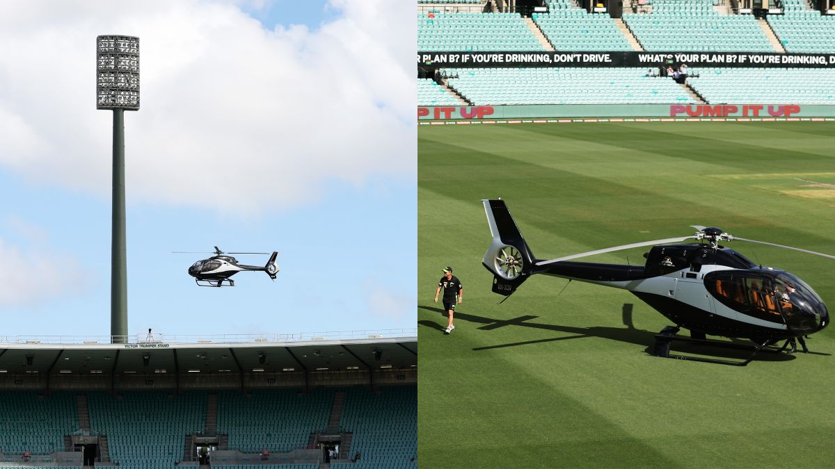 Have you ever seen anything like this? Watch, David Warner lands in helicopter at SCG ahead of BBL match