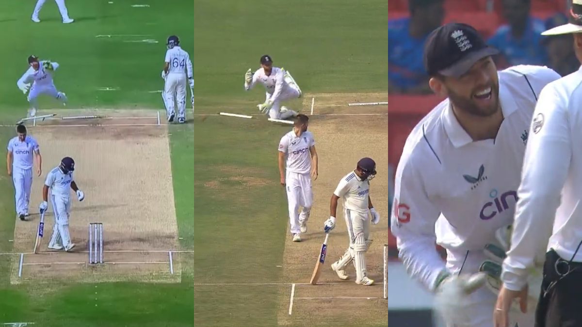 WATCH: Ben Foakes trips over stumps trying to collect ball; AB de Villiers hilariously calls it rugby tackle