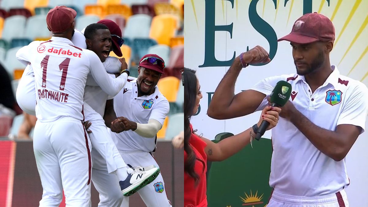 Are these muscles big enough for him?: WI captain Brathwaite hits back at Rodney Hogg after historic Test win