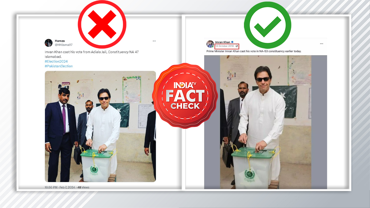 FACT CHECK: Old photo misrepresented as Imran Khan voting from jail in Pakistan elections | Here's the truth