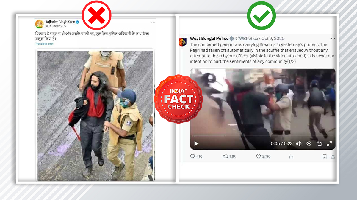 FACT CHECK: Old image of police detaining Sikh man goes viral with misleading claim