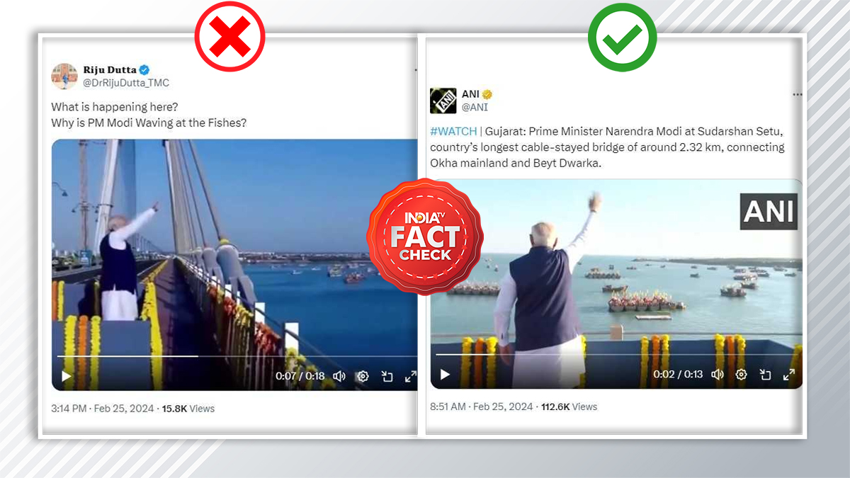 FACT CHECK: PM Modi's hand wave clarified - not to fish, but to waiting boatmen | Here's the truth