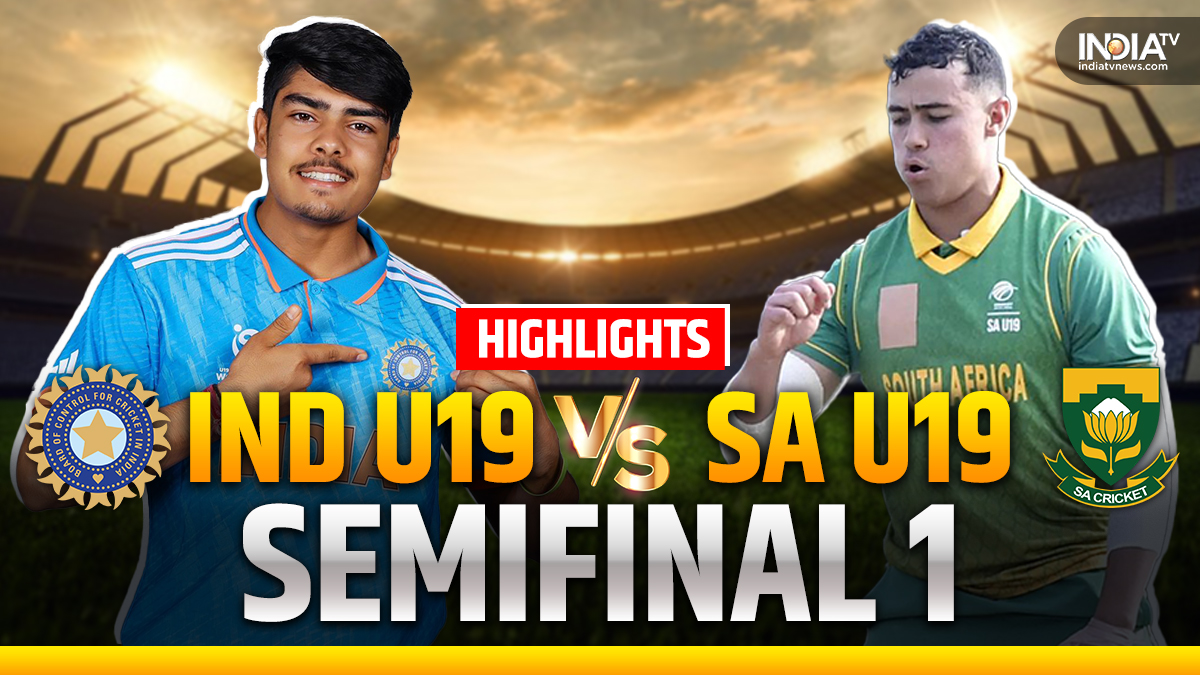 IND vs SA Live U19 World Cup 2024 Semifinal India vs South Africa U19