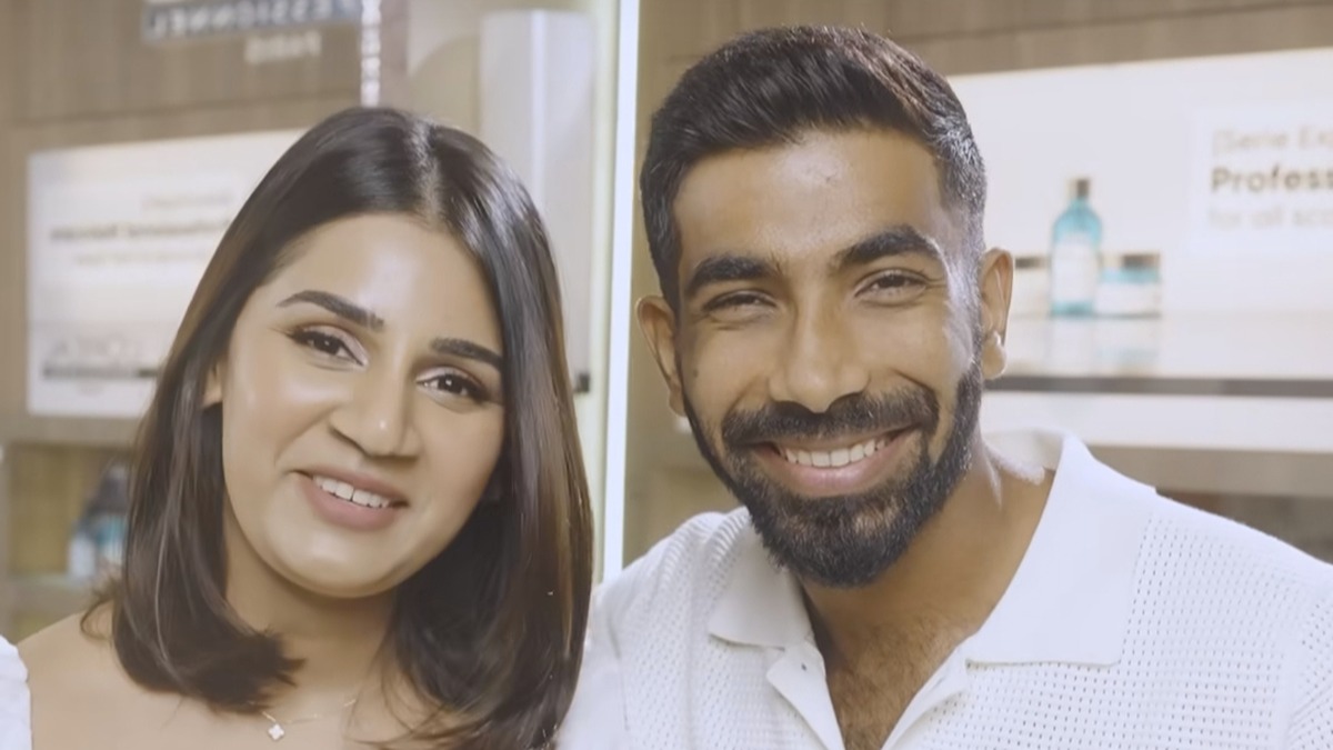 Sanjana Ganesan shuts down troll for body-shaming remark on Valentine's Day post with husband Jasprit Bumrah