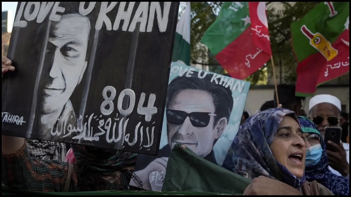 Imran Khan's supporters in Pakistan protest against rigging in elections