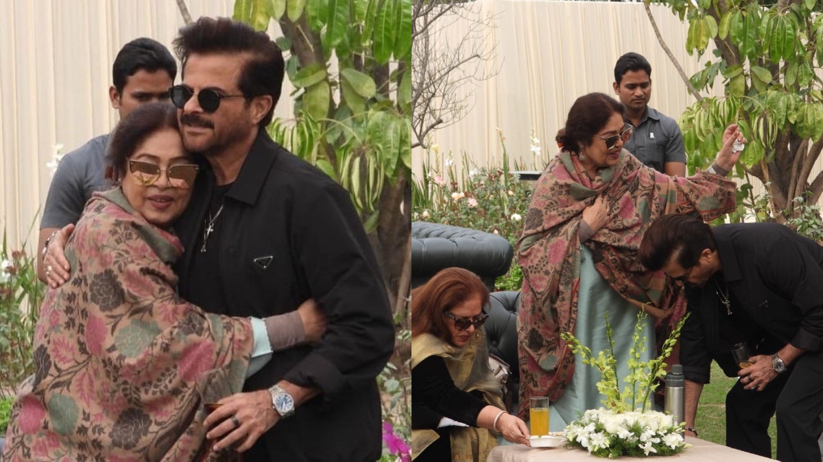 anil kapoor touches kirron kher s feet during their lunch outing at abhinav bindra s house see pic