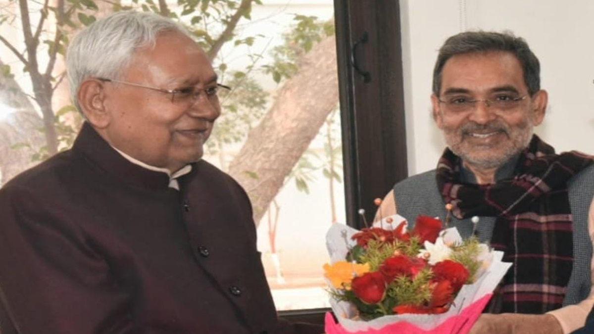 Upendra Kushwaha, former JDU leader, calls on Nitish Kumar, congratulates him on becoming Bihar CM again