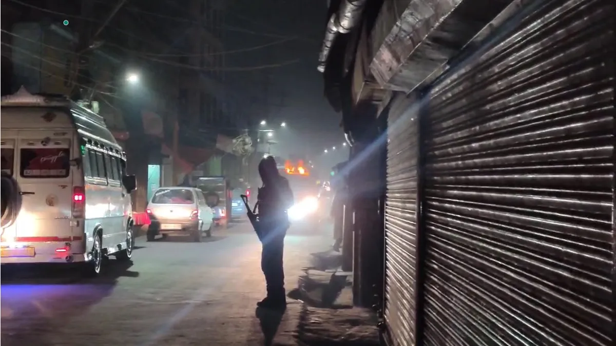 The area has been cordoned off by the police