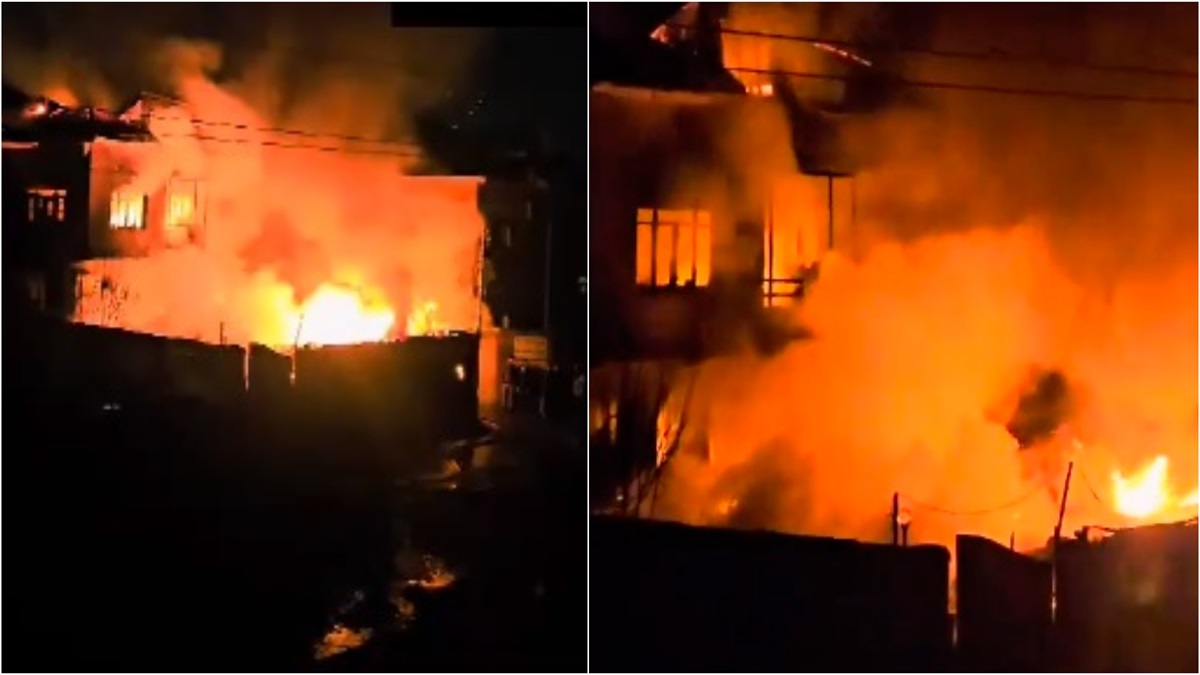 Jammu and Kashmir: Massive fire erupts in residential house in Srinagar | Watch video