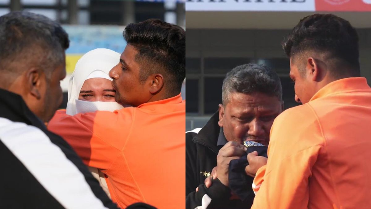 WATCH: Sarfaraz Khan's father, wife in tears as Mumbai batter finally makes his long-awaited Test debut