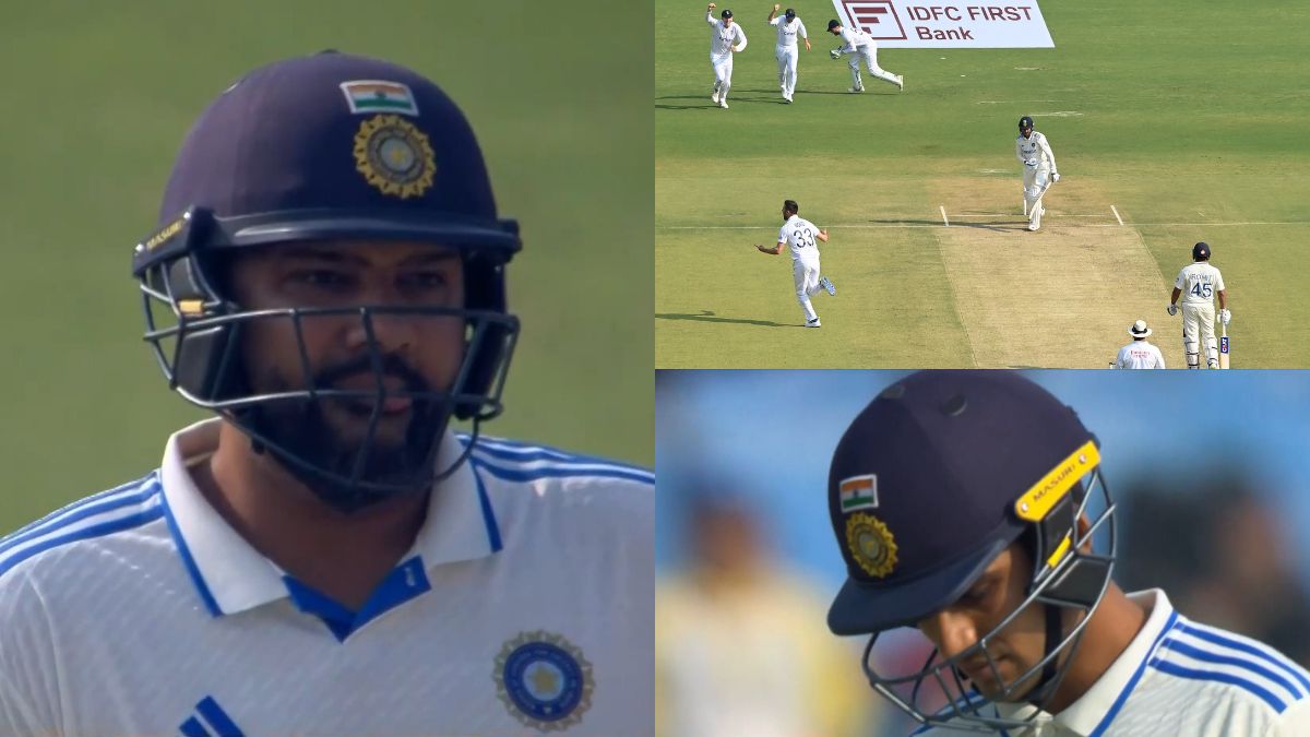 Shubman Gill gets dismissed for a duck as captain Rohit Sharma sports dejected look during 3rd Test viral