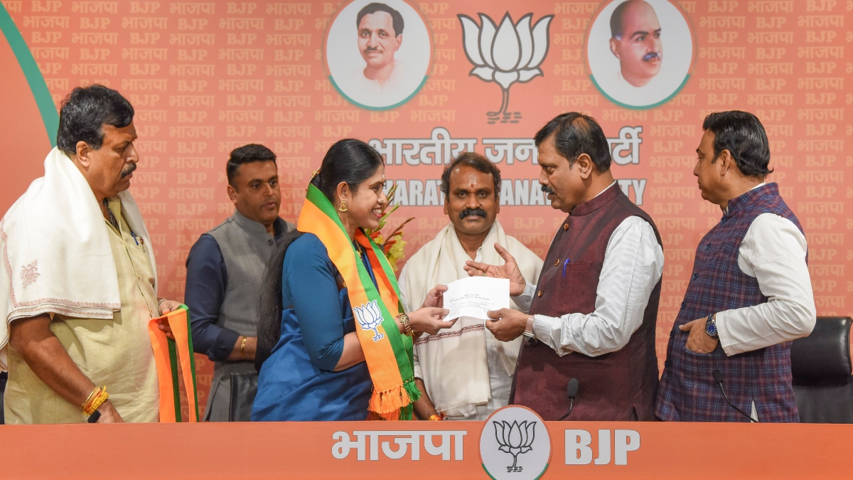 Congress’ three-term Tamil Nadu MLA Vijayadharani joins BJP ahead of Lok Sabha elections