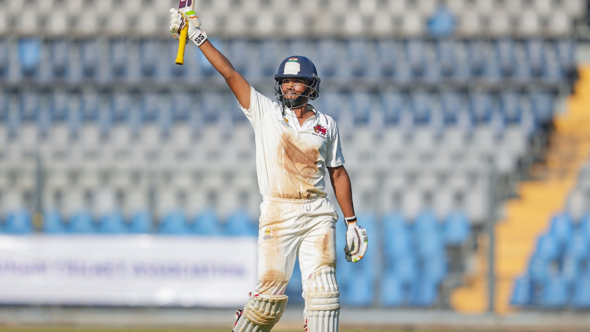 musheer khan slams magnificent century in ranji trophy final breaks sachin tendulkar s record