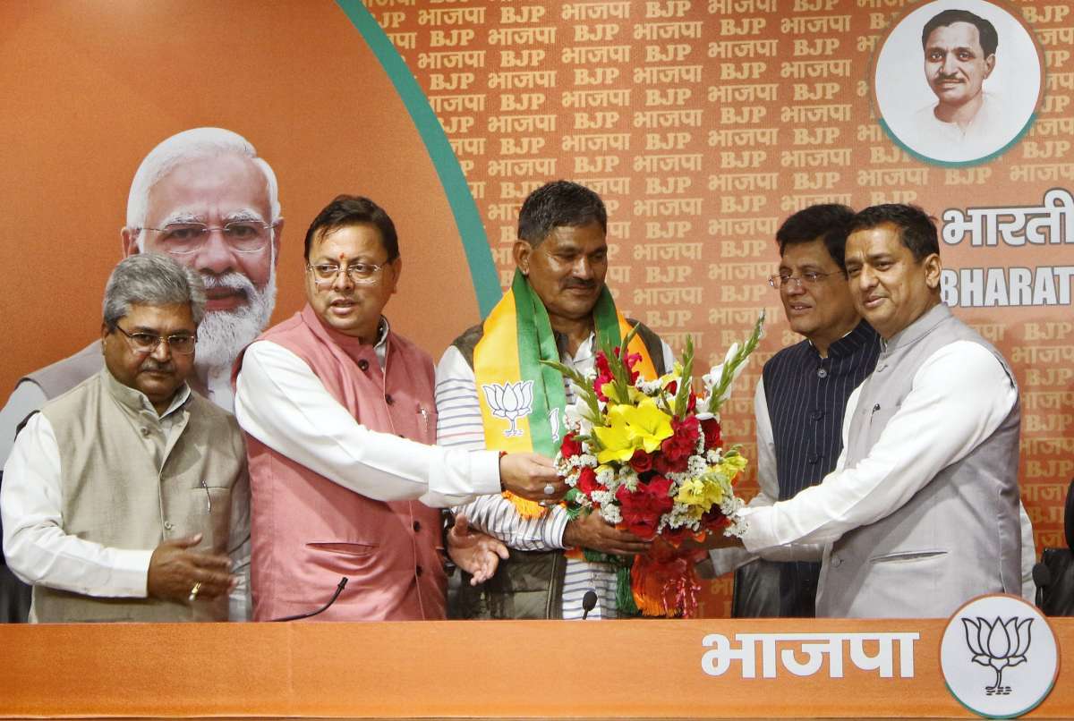 Uttarakhand: Congress MLA from Badrinath Rajendra Singh Bhandari joins BJP ahead of Lok Sabha polls