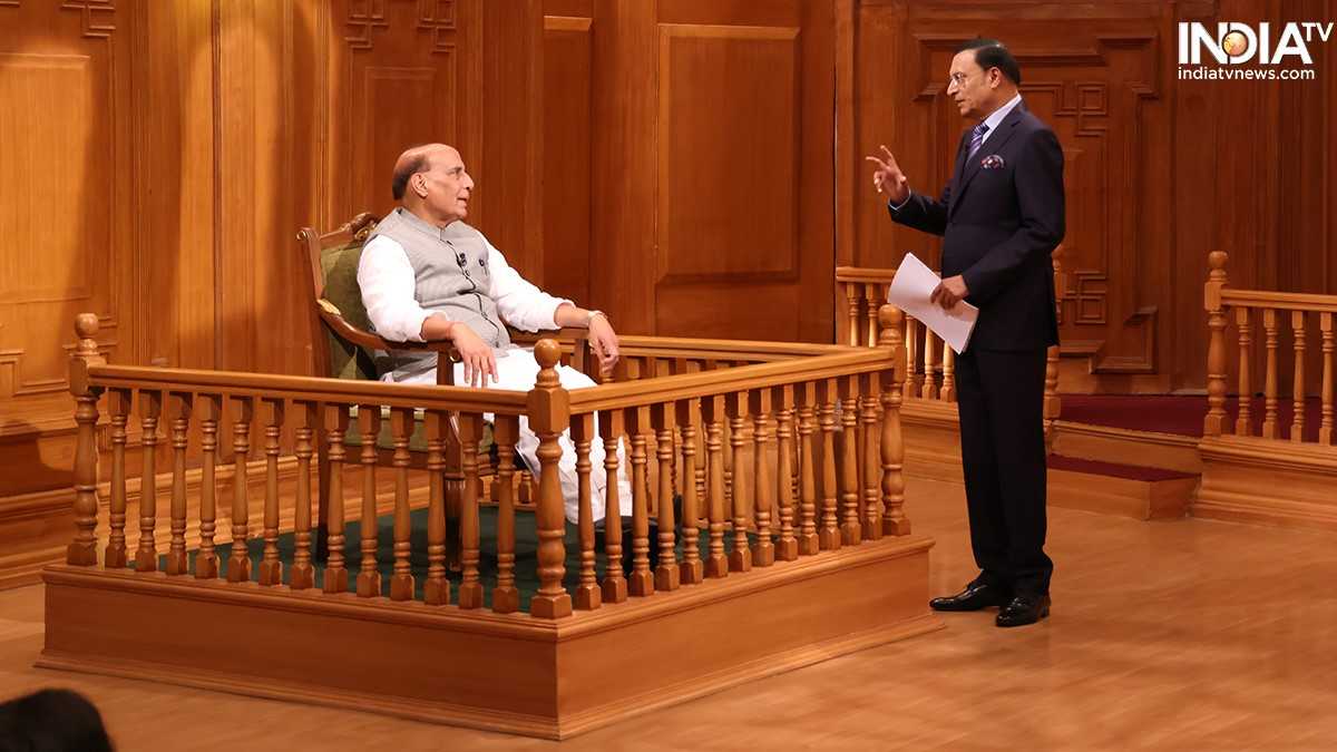 'No need to attack, people of PoK themselves want merger with India': Rajnath Singh in Aap Ki Adalat