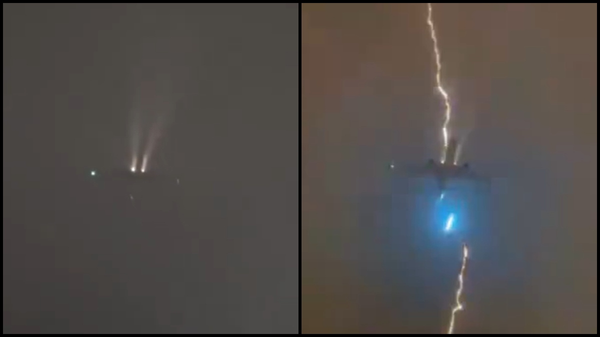 Lightning strikes London-bound Air Canada flight after it took off from Vancouver | WATCH