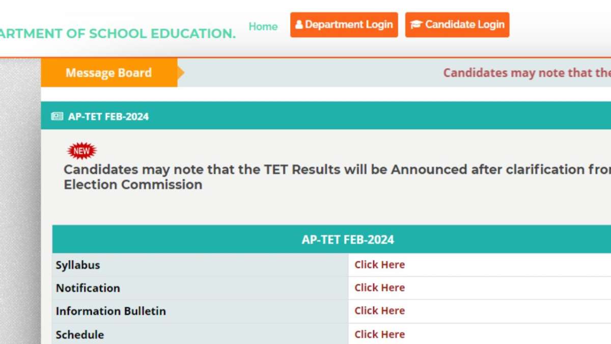 ap tet 2024 results delayed due to pending clarification from the election commission dates soon