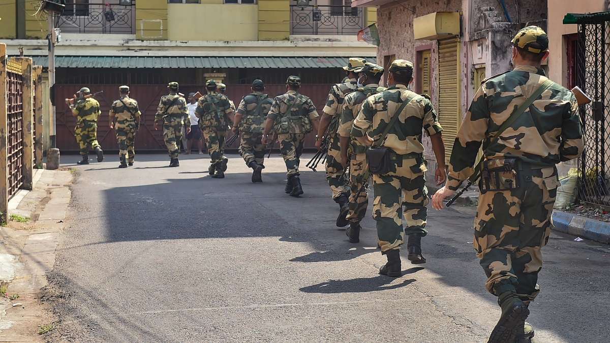 Lok Sabha election 2024: Security forces hold flag marches across Kashmir