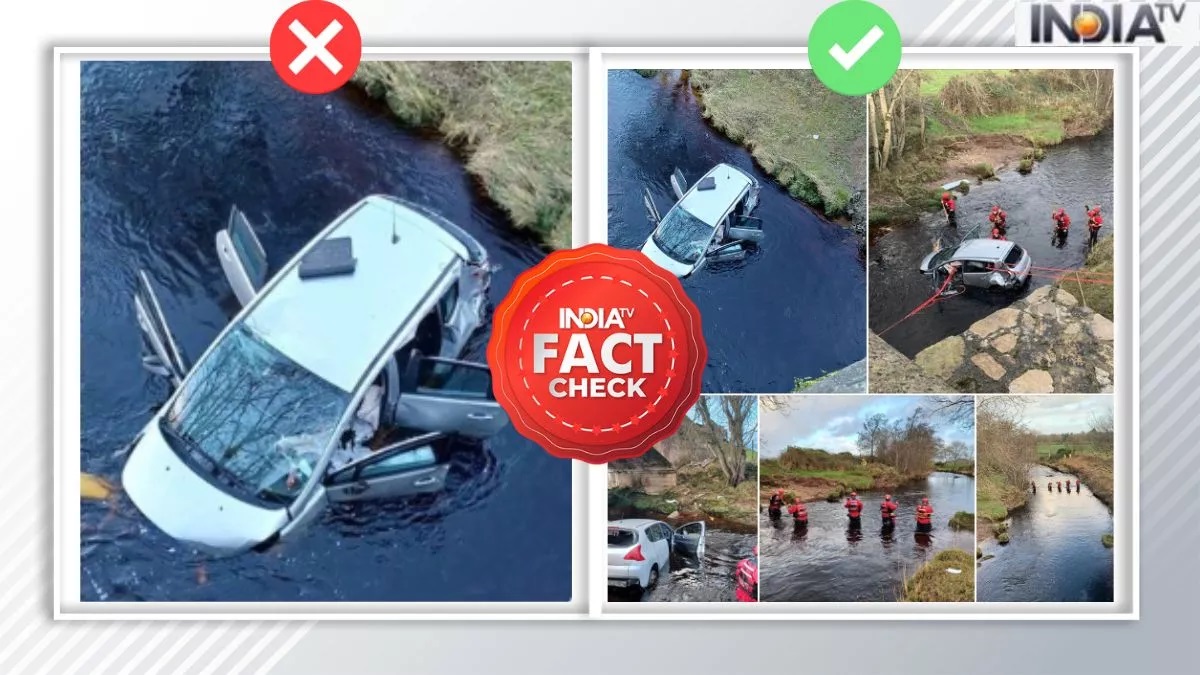 FACT CHECK: Viral image of car in river after Baltimore bridge accident turns out fake | Know truth here