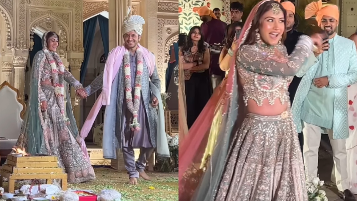 TV actor Surabhi Chandna ties knot with long time boyfriend Karan Sharma in Jaipur | See Photos