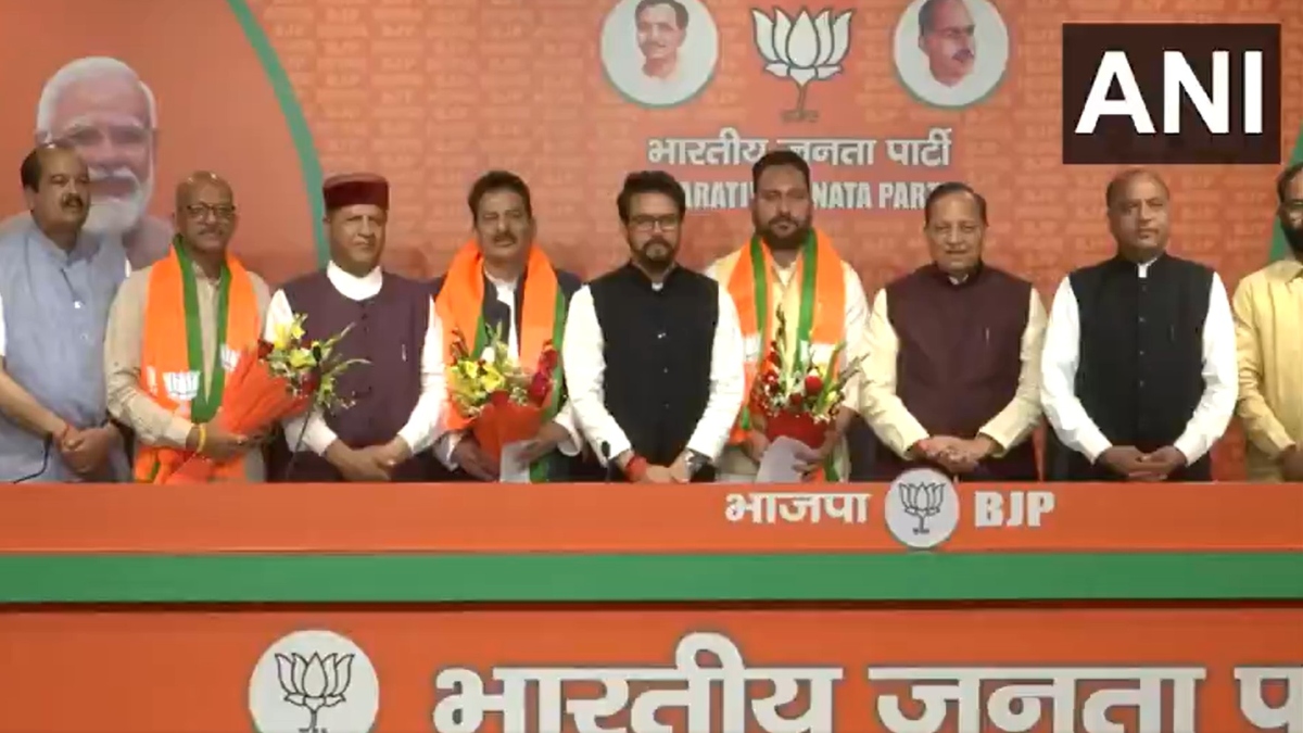 Six former Himachal MLAs who were disqualified as Congress legislators join  BJP – India TV