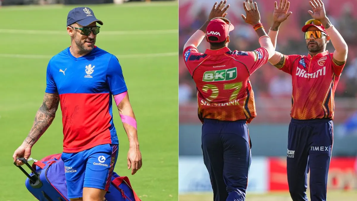Faf du Plessis and Shikhar Dhawan at IPL 2024