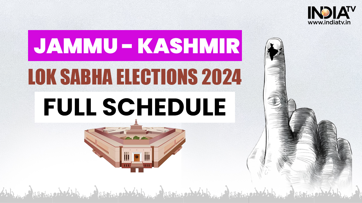 Jammu Kashmir Lok Sabha Elections 2024 Poll schedule, phases, seats