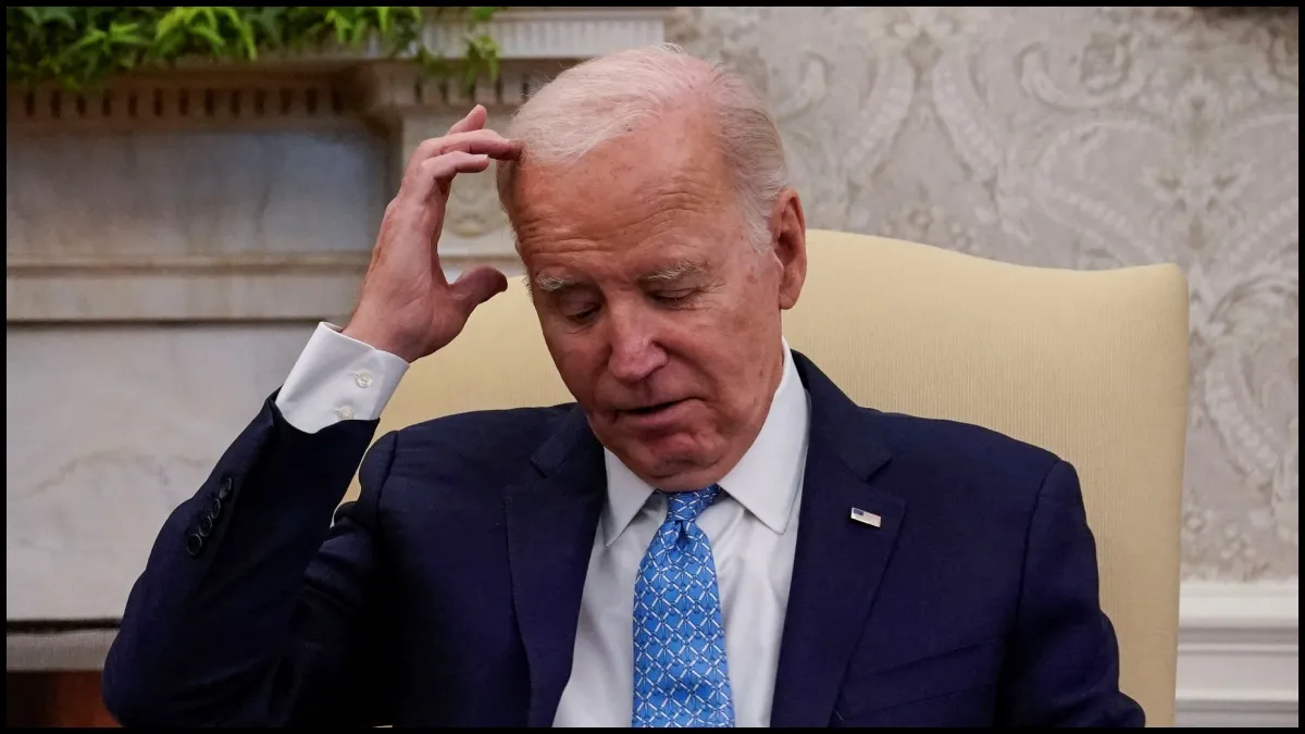 US President Joe Biden while announcing airdrops into Gaza.