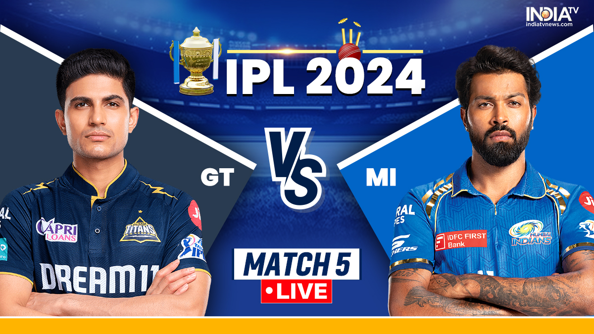 GT vs MI IPL 2024 Live Score: Hardik Pandya’s captaincy era begins in Mumbai Indians at former home