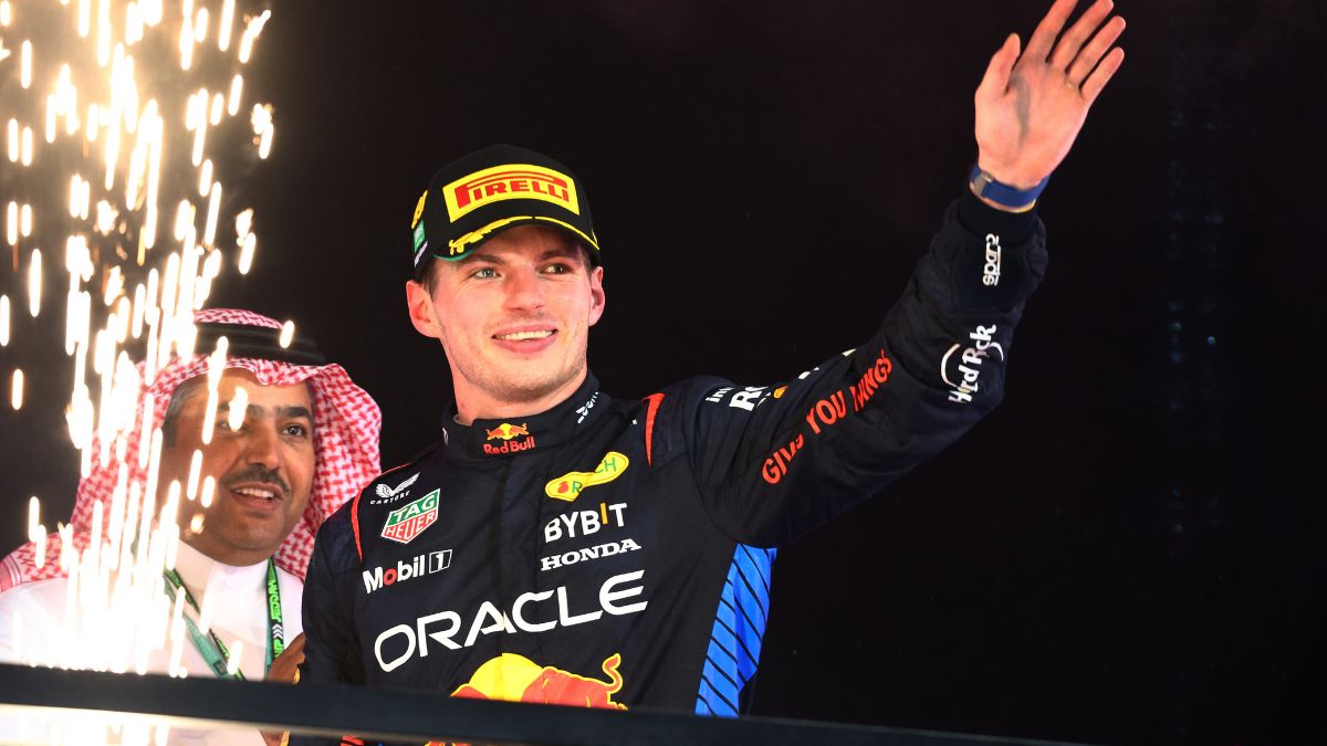 Max Verstappen wins Saudi Arabian Grand Prix to record his 100th podium finish