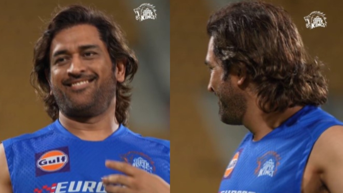 Viral: MS Dhoni, in long hair, prepping for IPL 2024 in slow-mo video, fans say ‘vintage Mahi back’ | WATCH