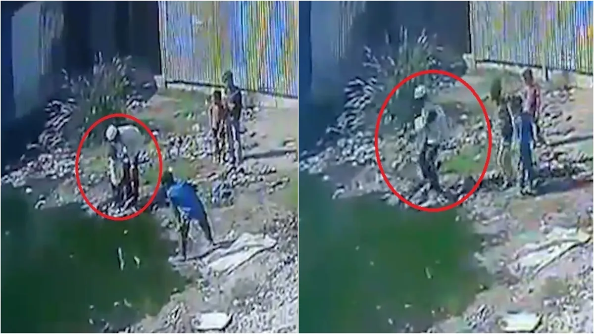 The whole incident was captured on the CCTV Camera. 