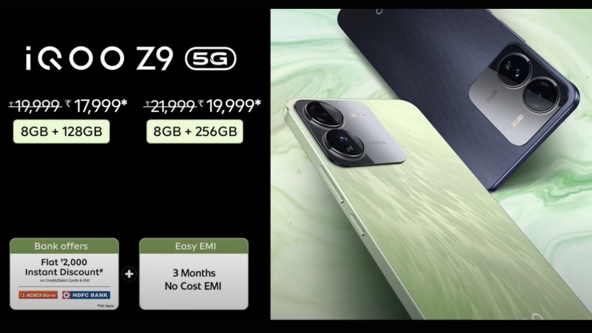 iqoo z9 5g launched in india set to go on sale from march 14 details