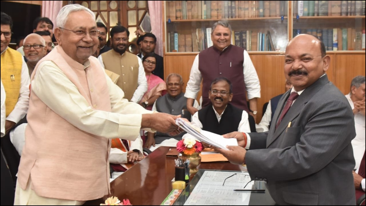 Nitish Kumar, Bihar CM, files nomination for re-election to legislative council