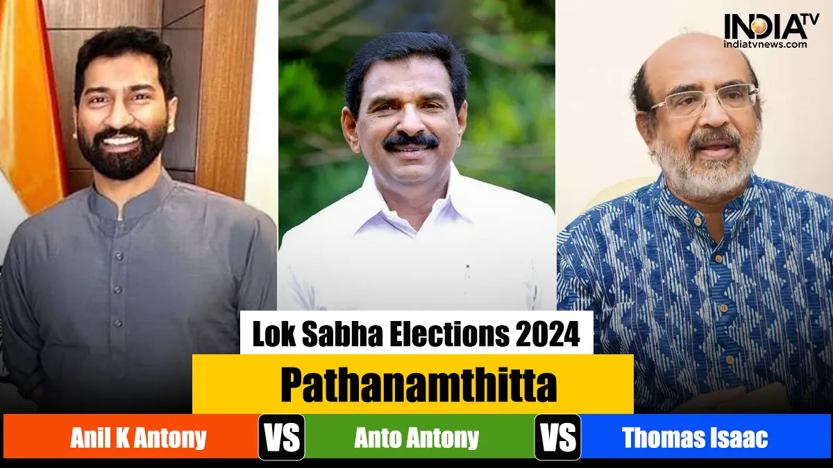 Key battle in Pathanamthitta Lok Sabha Elections 2024 Pathanamthitta Lok Sabha Elections 2024, Lok Sabha elections 2024, Kerala