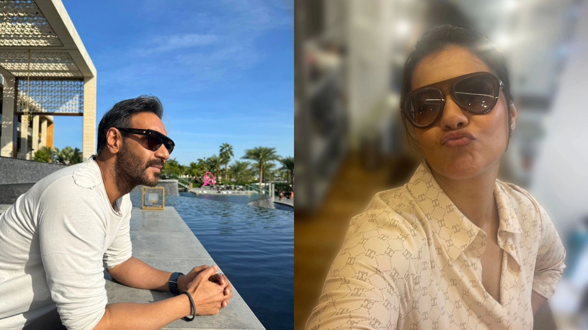 Kajol drops UNSEEN pic of Ajay Devgn on his 55th birthday, wishes husband with a funny note