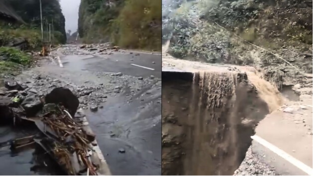 Massive Landslide In Arunachal Pradesh Cuts Off Key Border District 