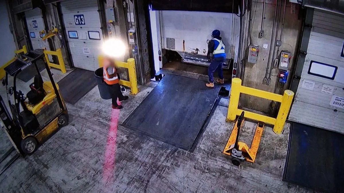 A screengrab from CCTV footage related to Canada's largest gold heist 