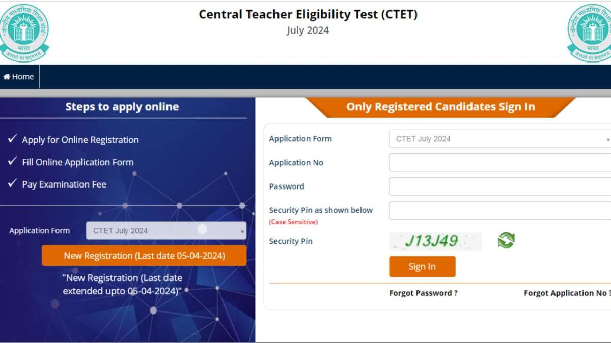 ctet july 2024 registration cbse to close extended application window today here s how to apply