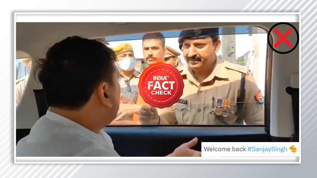 Fact Check: Did AAP leader Sanjay Singh argue with police after release from jail? Here is the truth