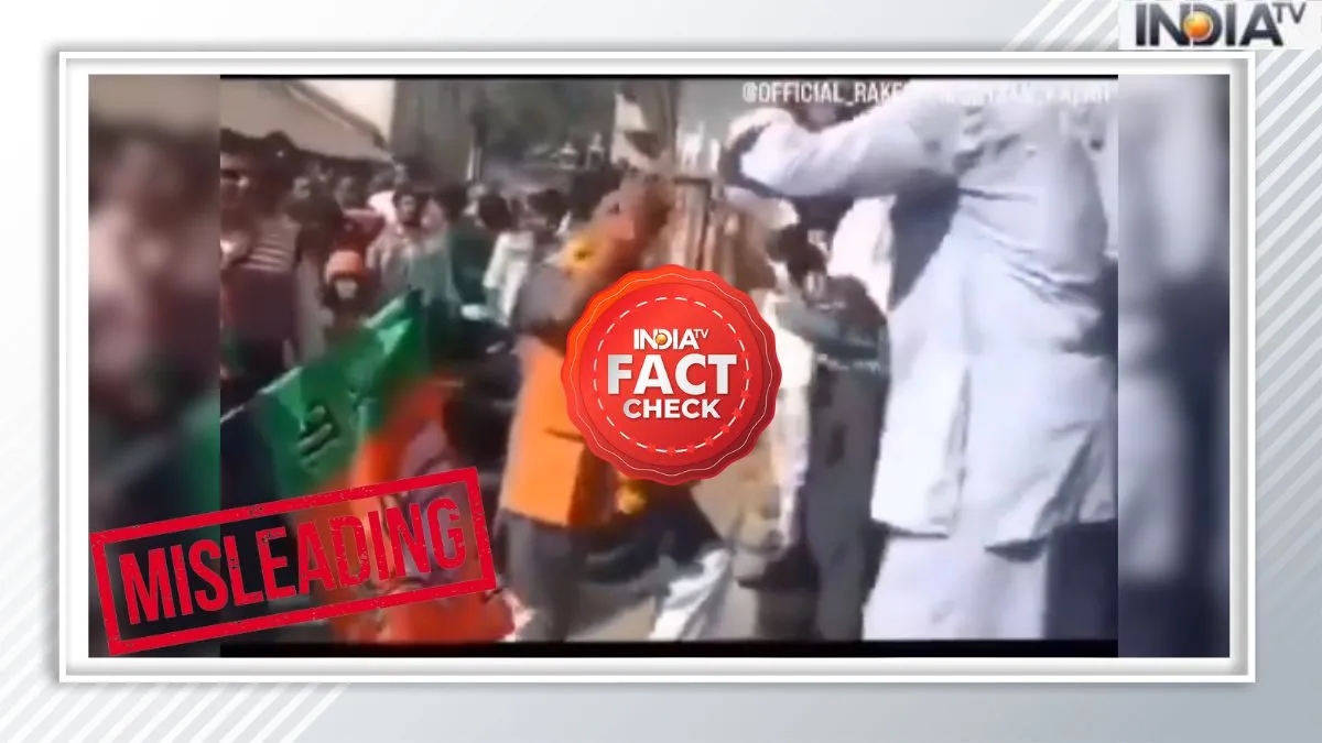 Fact Check: Old video of BJP candidate welcomed with garland of shoes falsely linked to Lok Sabha polls 2024