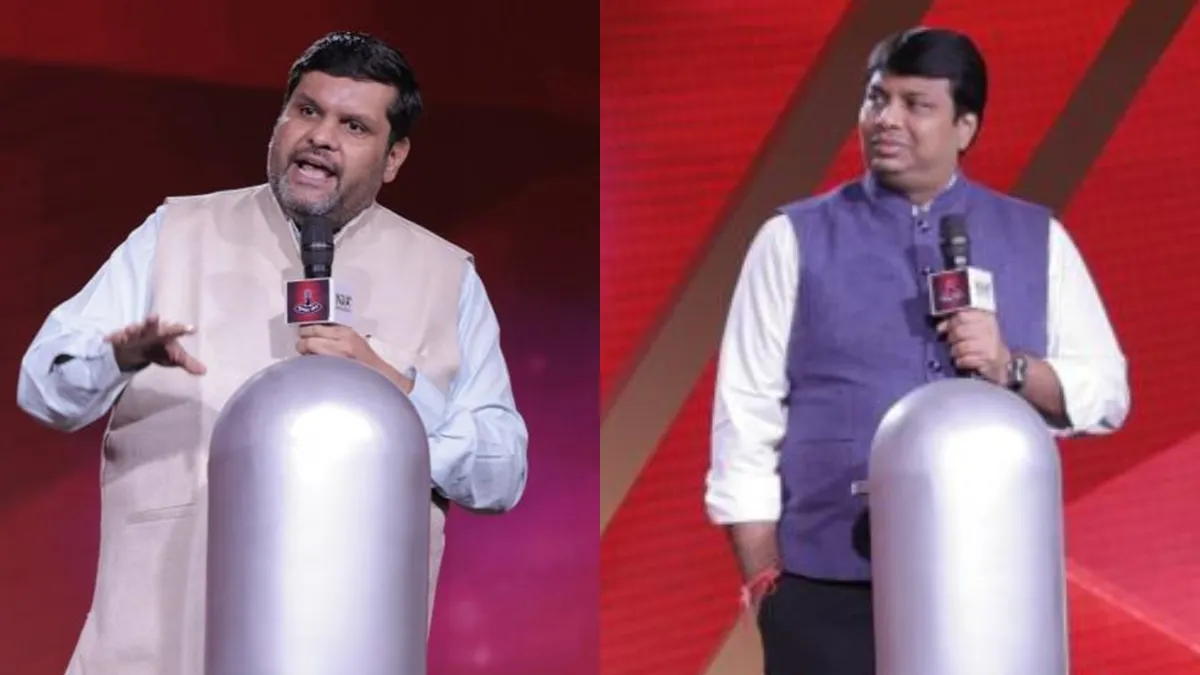 BJP leaders Gourav Vallabh and Rohan Gupta at India TV's Chunav Manch.