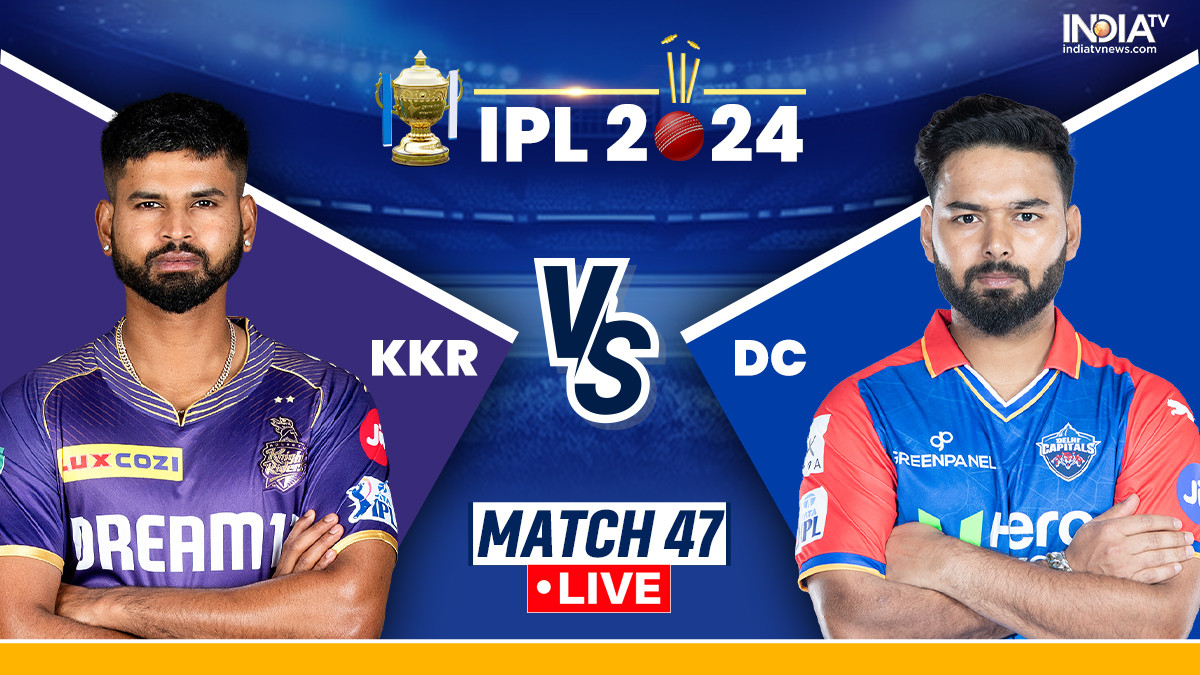 KKR vs DC IPL 2024 Live Score: Big-hitting sides Kolkata-Delhi face each other at Eden Gardens