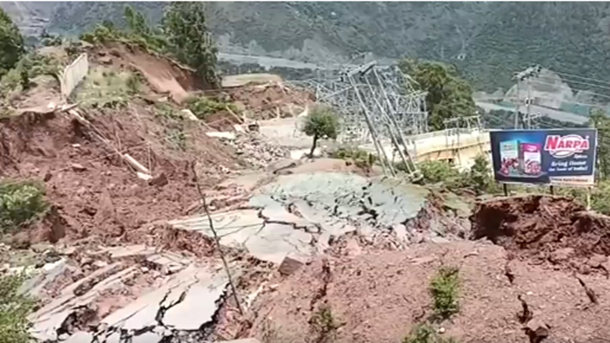 Jammu Kashmir Landslide damages roads houses crops Ramban villagers ...